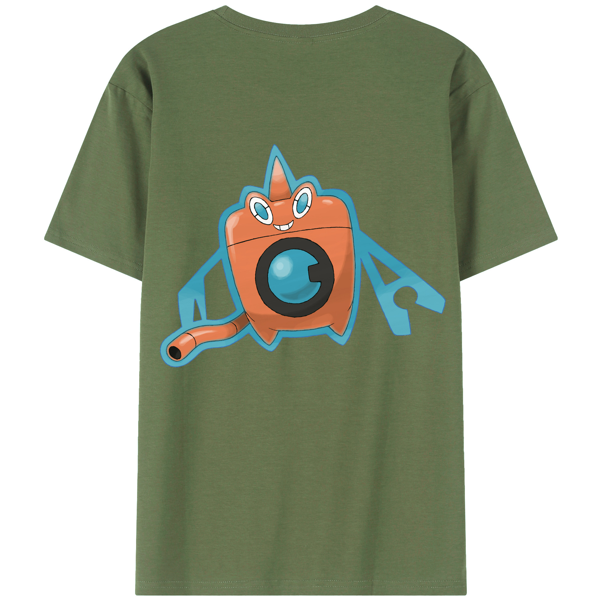 （画像用） ポケットモンスター Pokémon 綿100％ メンズ半袖Tシャツ（バックプリント） 通気性